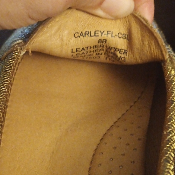 Lauren Ralph Lauren Leather Carley Gold Driving Moccasins NWOT/B - Picture 8 of 8